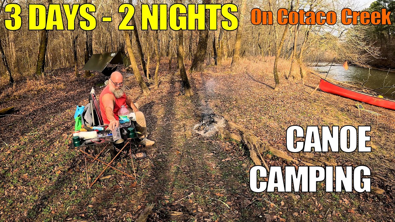 Трехдневный поход на каноэ с двумя ночевками: летняя погода в декабре.