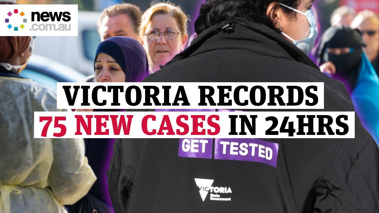 Victoria records 75 new COVID-19 cases as second infection peak continues