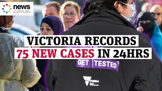 Victoria records 75 new COVID-19 cases as second infection peak continues