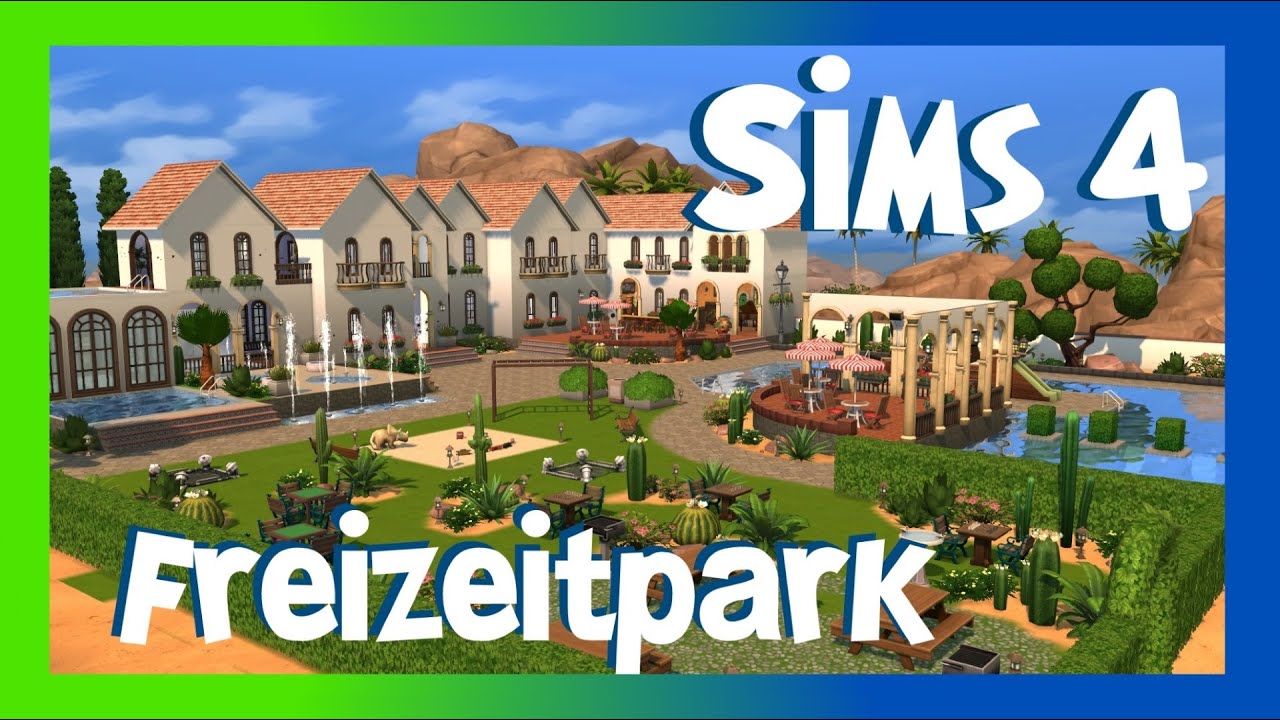 Sims 4 Freizeitpark Gemeinschaftsgrundstück! Sims 4 Häuser ♥ YouTube