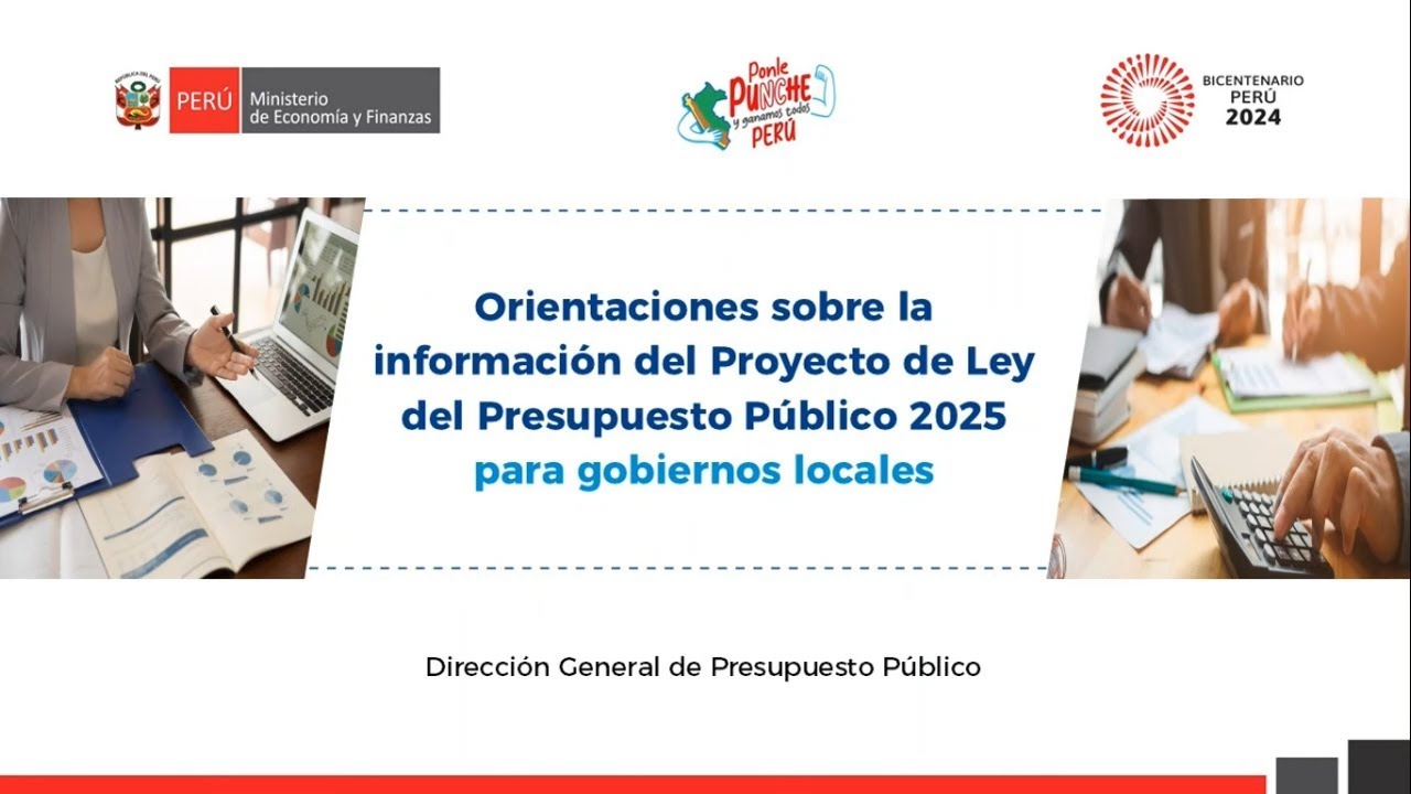 Orientaciones sobre la información del Proyecto de Ley del Presupuesto ...
