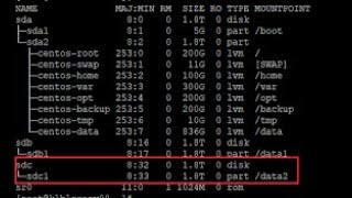 How to add hard disks and partition drives in Linux CentOS