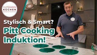 Modern kitchen design with Pitt Cooking: Flexible induction hob with knob control