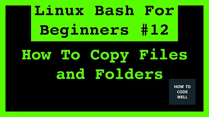 Linux Tutorial 12 How To Copy Files and Folders