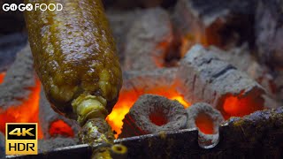 Bbq Corn Top Scholar Cake Taiwanese Street Food