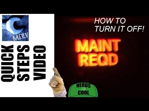 HOW TO RESET CAR MAINTENANCE LIGHT