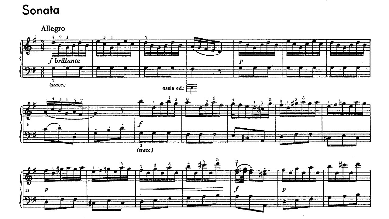 Cimarosa / Robert Veyron-Lacroix, 1957: Sonata No. 14 in G major