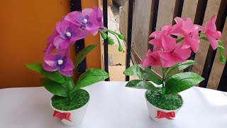 Anggrek simple dari kantong kresek //Orchids from a crackle bag