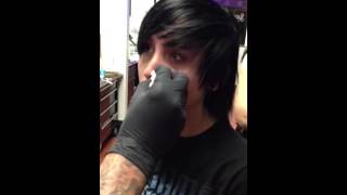 Kiki Getting Her Nose Pierced