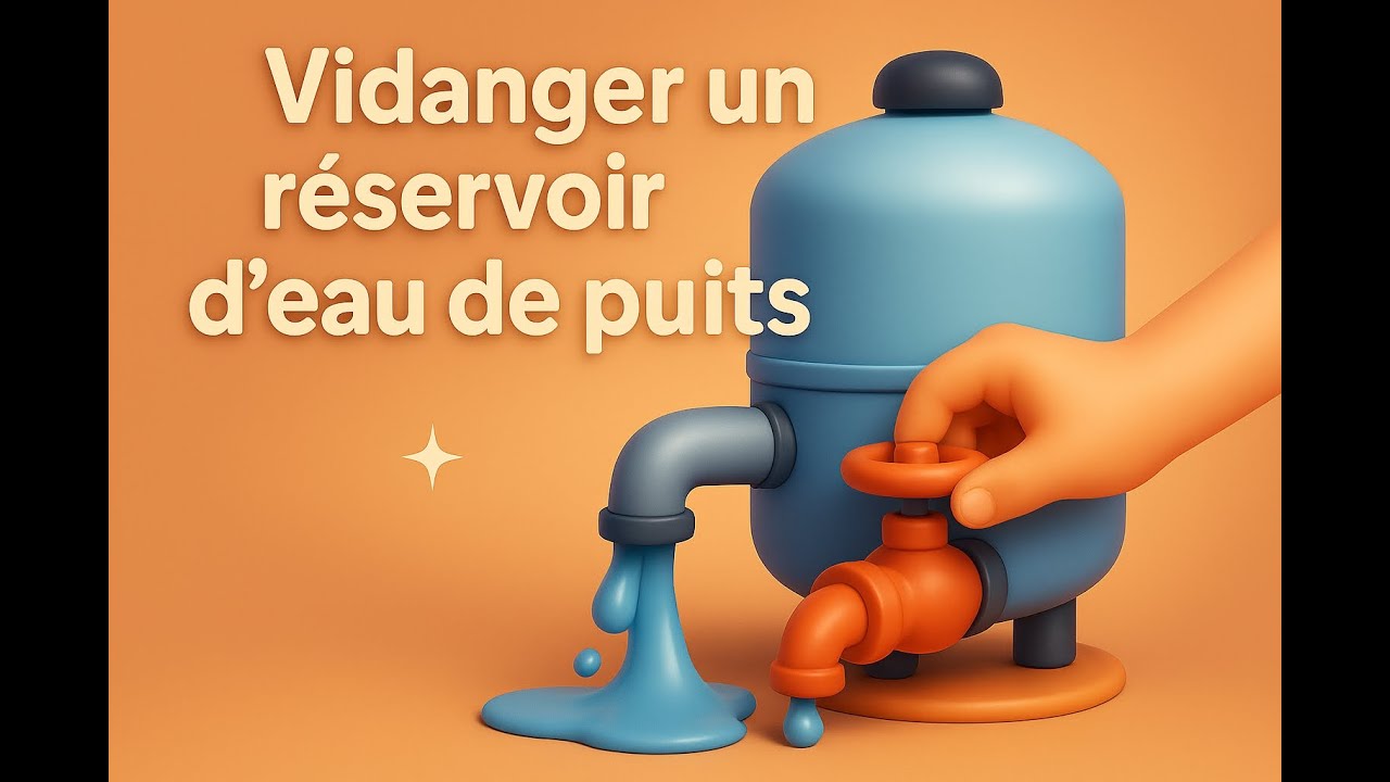 Vidanger un réservoir d'eau de puits