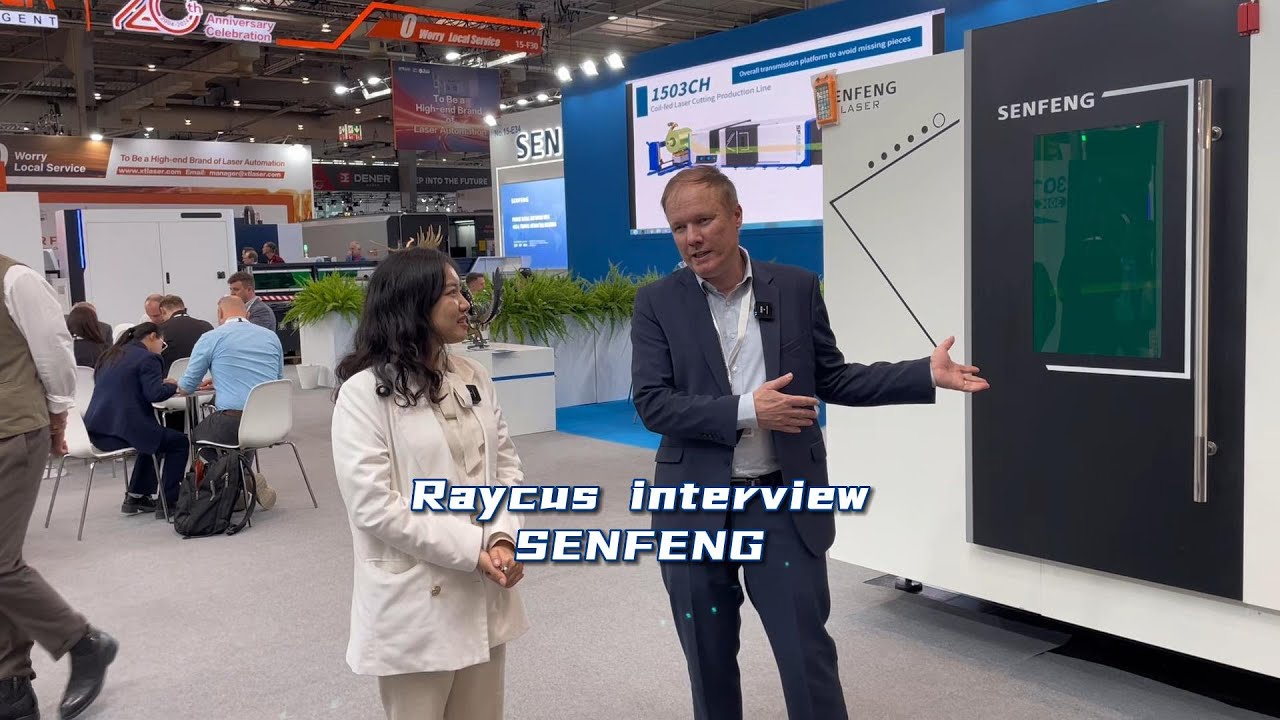 SENFENG Laser Cutting Machine with Raycus 30kW Fiber Laser Showcased at EuroBLECH 2024