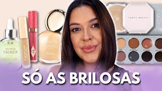 MAQUIAGEM NEUTRA E BRILHOSA só com produtos de embalagem com brilho!