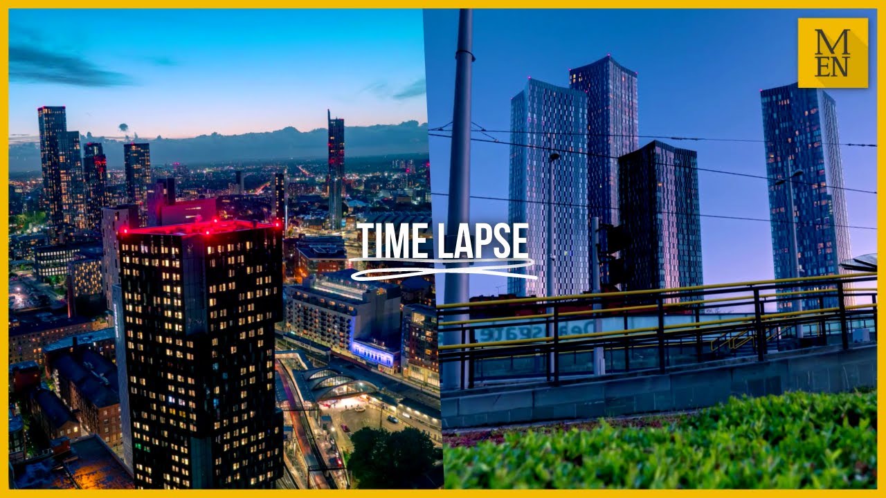 Stunning time lapse footage of Manchester