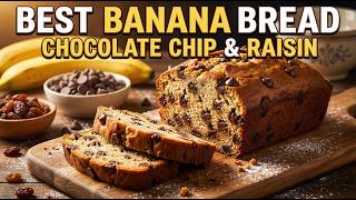 Best Chocolate Chip & Raisin Banana Bread (Easy Recipe) ~ HomeyCircle