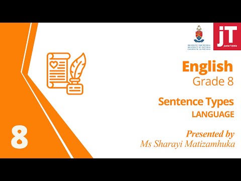 Grade 8 - English - Language - Sentence Types