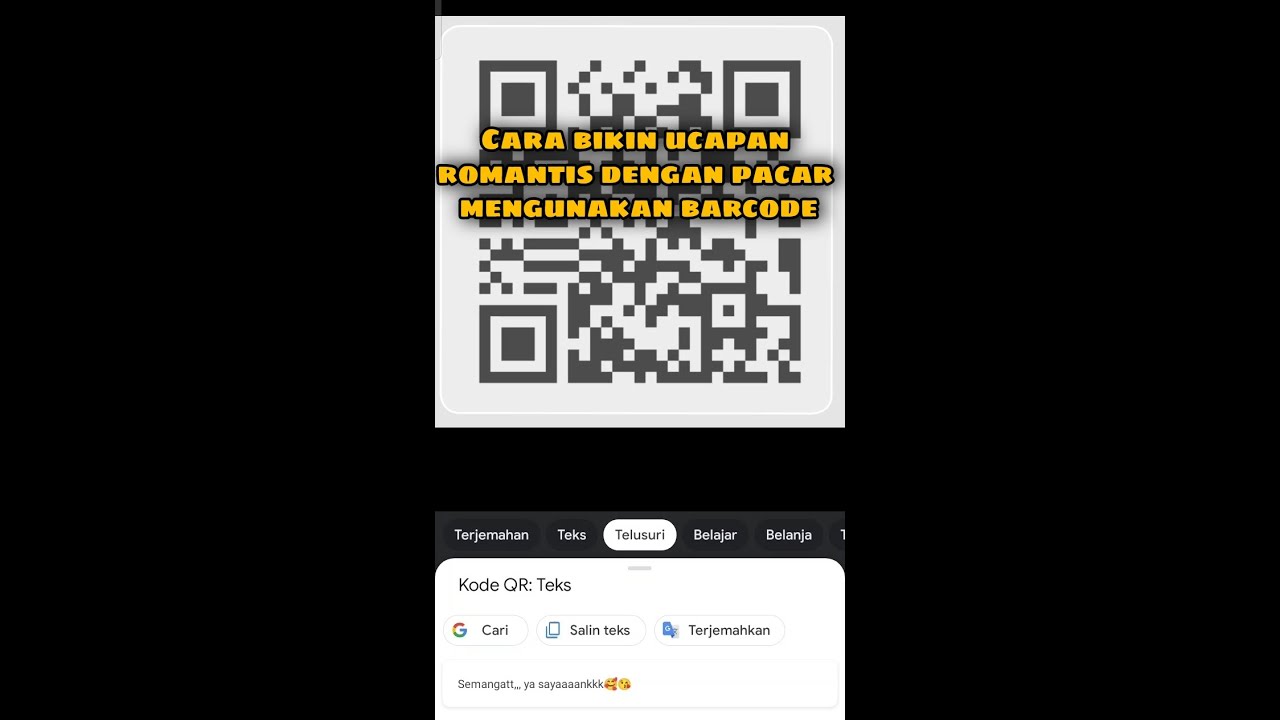 Cara buat pesan WA/Messenger Romantis untuk pacar dengan QR Barcode ...