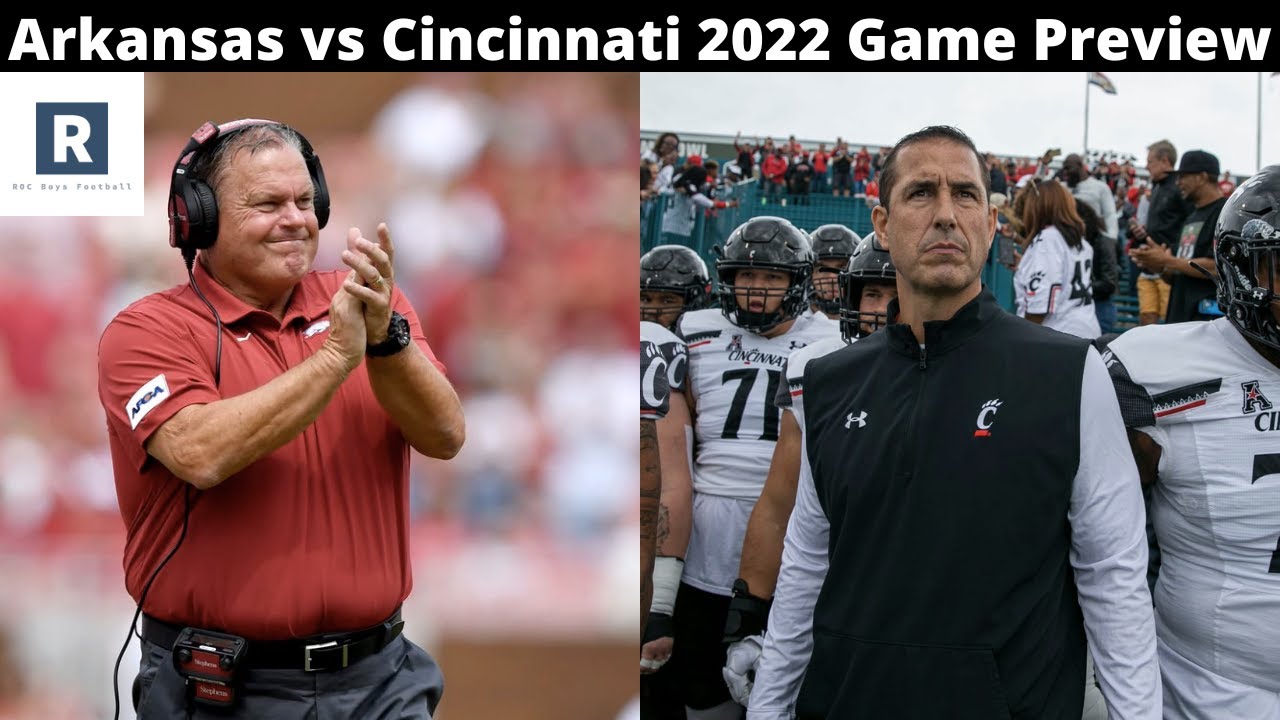 Arkansas vs Cincinnati 2022 College Football Game Preview YouTube
