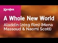 A Whole New World Aladdin 2019 Film Mena Massoud Naomi Scott Karaoke Version KaraFun A Whole New World Aladdin 2019 Film Mena Massoud Naomi Scott Karaoke Version KaraFun