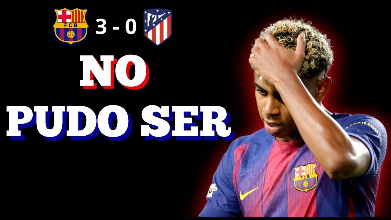 EL BARCELONA CASI SE C#GE AL ATLÉTICO DE MADRID.