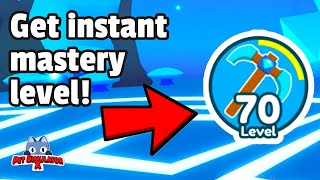 Get instant mastery level! 🤩 Roblox Pet Simulator X - Fastest Metod leveling Diamonds! New Update!
