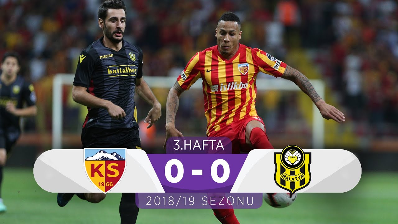 2018-2019 Süper Lig KAYSERİSPOR - YENİ MALATYASPOR 0-0 Maç Özeti