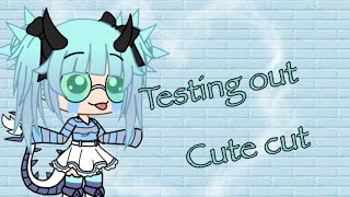 Testing out cute cut for the first time 😂