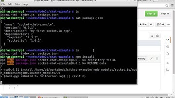 Node.js Chat application using socket.io, run on Raspberry Pi