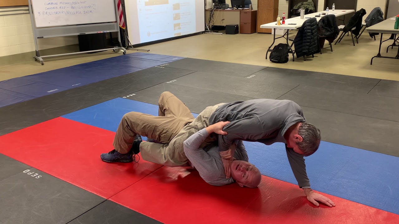 Mount Escape: two handed choke