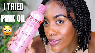 I TRIED PINK OIL MOISTURIZER FOR MY TWISTOUT AND YALL...I WASNT EXPECTING THIS