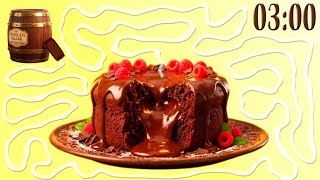 3 Minute Chocolate Flow Timer With Surprise Explosion 3 Minute Chocolate Cake Countdown Timer