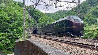 【4K】E655系なごみ 中央線 初狩〜笹子（新天神山トンネル）通過