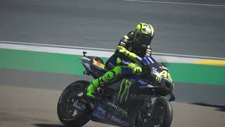 Valentino Rossi played a little less well