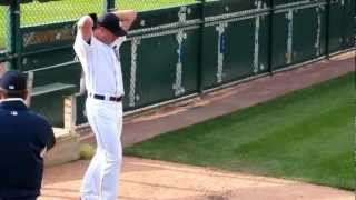 Max Scherzer - Detroit Tigers Pitcher - Warming Up