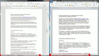 Similitudes entre dos procesadores de texto