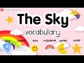Learn english  the sky  vocabulary sky cloud rainbow moon star  my world