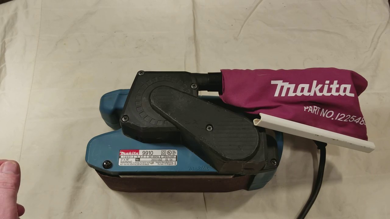 Makita 9910 3x18 Belt Sander Review - YouTube