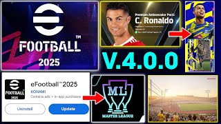 eFootball™ 2025 Is Here..!! 😍🔥 Cristiano Ronaldo Brand Ambassador Pack \& Master League in eFootball