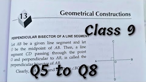 Geometrical Construction Exercise 13 Q5 to Q8 Class 9 | RS Aggarwal | Rajmith study