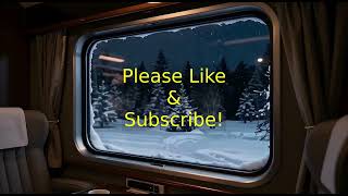 ASMR - Winter Train Ride Ambiance ❄️ 8 Hours of Soft Track Sounds & Distant Train Horns for Sleep screenshot 2
