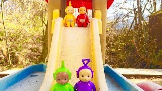 Teletubbies Toys Race Track Slide Playing Games Popular Videos Compilation