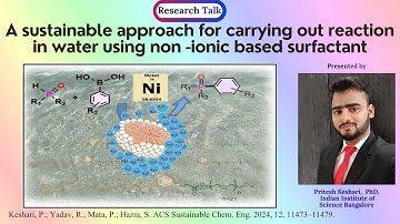 A Sustainable approach for carrying out reaction in water using non -ionic based surfactant