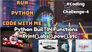 CODING with Predefined BUILT IN FUNCTIONS  in PYTHON-CODE -4#challenge #challenges#codinglife#trend