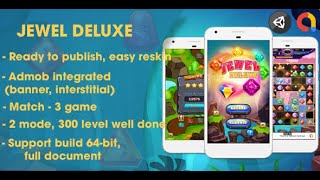 Jewel Deluxe - Unity Complete Project (Android + iOS + AdMob) screenshot 2