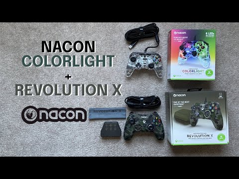 Unboxing NACON Revolution X and ColorLight controllers