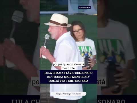 🚨 Lula chama Flávio Bolsonaro de “figura mais mentirosa” que já viu e critica saída do Brasil