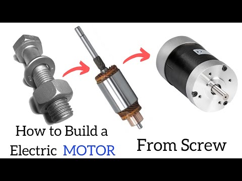 Comment construire un simple moteur électrique DC MOTEUR de vis à haute vitesse moteur à courant continu