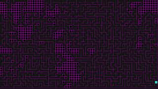 Satisfying Neon Maze Generation (Recursive Backtracker) - 4K Visualization Profile