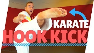 HOW TO HOOK KICK (URA MAWASHI GERI) IN KARATE - Jesse Enkamp