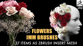 zbrush tutorial: flower imm brush video promotion