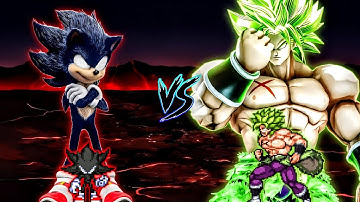 Dark Sonic V2 (New) VS Broly DBS in Jump Force Mugen